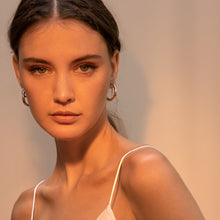 Load image into Gallery viewer, Silver Amalfi Hoop Earrings 1