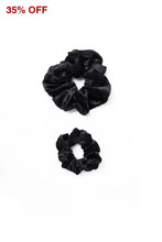 Load image into Gallery viewer, Black Velvet Dreamy Scrunchie By Tr Scrunchies