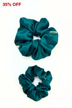 Load image into Gallery viewer, Deep Teal Dreamy Scrunchie By Tr Scrunchies
