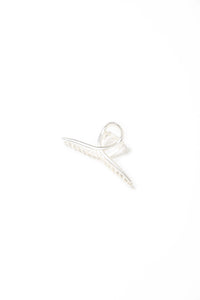 Tr X Bethany Twist Claw Clip Silver Solid Clawclips