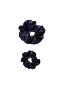 Midnight Blue Velvet Dreamy Scrunchie By Tr Scrunchies