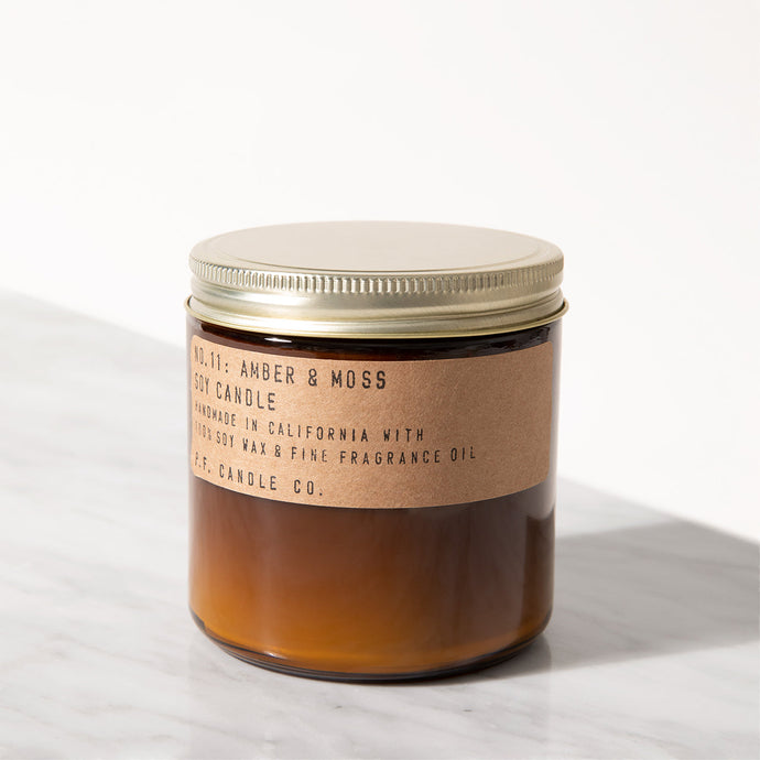 P.f. Candle Co. Large Amber & Moss (12.5 Oz) Candles