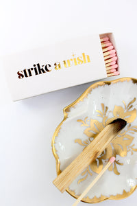 Strike A Wish Drawer Matchbox (Pink Matches) Matches