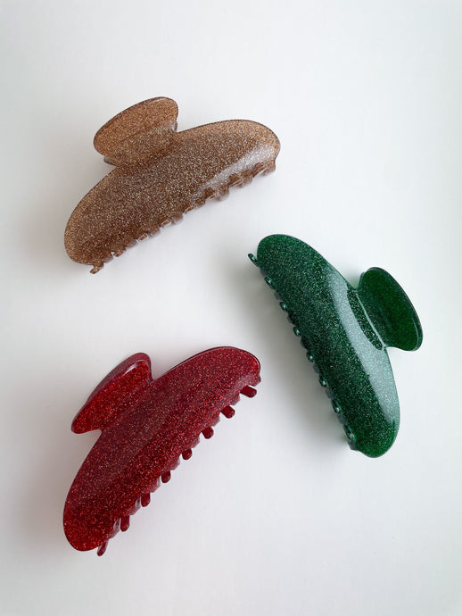 New Moon Glitter Clip By Tr Clawclips