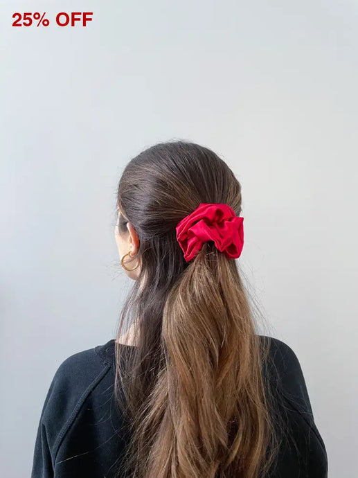 Cherry Red Dreamy Scrunchie by TR
