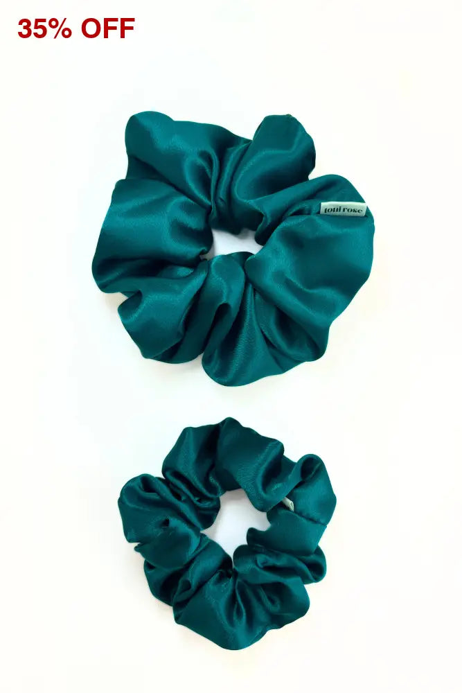 Deep Teal Dreamy Scrunchie By Tr Scrunchies