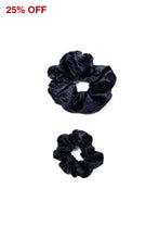 Charger l&#39;image dans la galerie, Midnight Blue Velvet Dreamy Scrunchie By Tr Scrunchies
