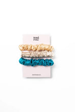 Load image into Gallery viewer, Mini Silk Scrunchie Trio By Tr ($30 Value) Ocean Scrunchies

