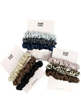 Load image into Gallery viewer, Mini Silk Scrunchie Trio By Tr ($30 Value) Scrunchies
