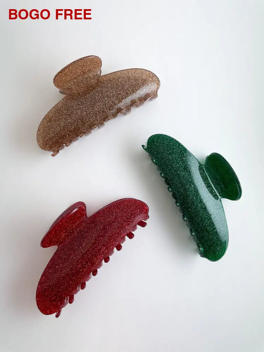 New Moon Glitter Clip By Tr Clawclips