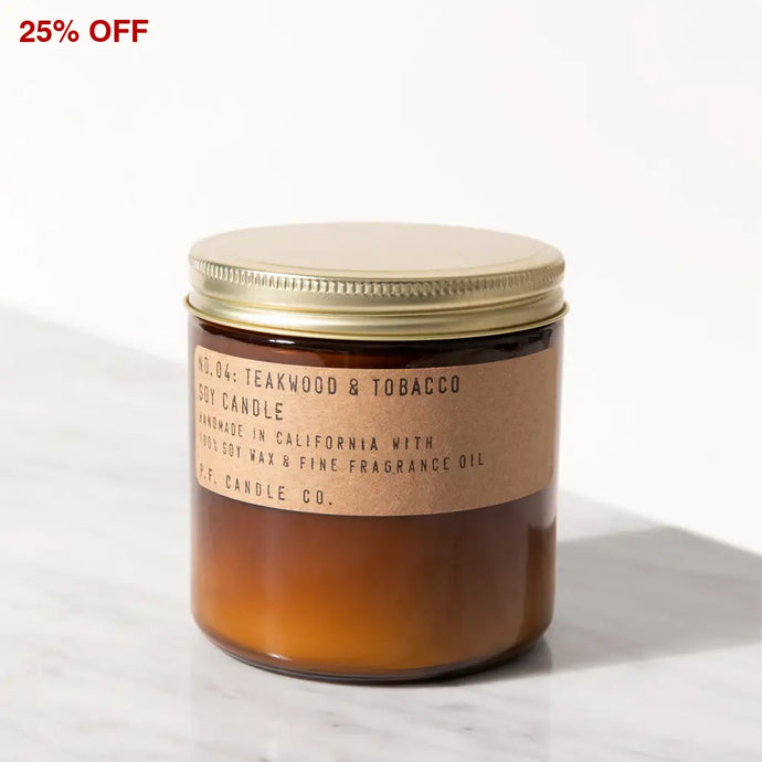 P.f. Candle Co. Large Teakwood & Tobacco (12.5 Oz) Candles