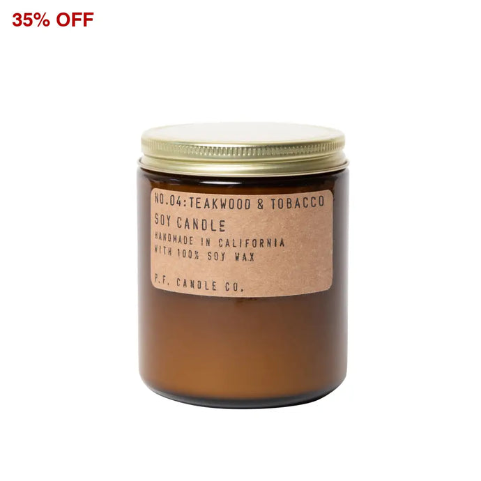 P.F. Candle Co. Teakwood & Tobacco Candle