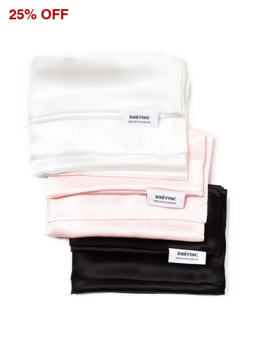 Set Of 2 - Silk Pillowcases (King) Pillowcase